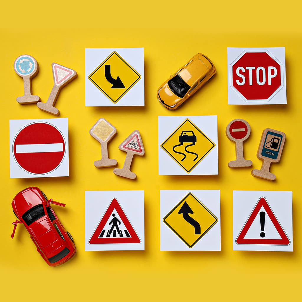 Road Sign Collage